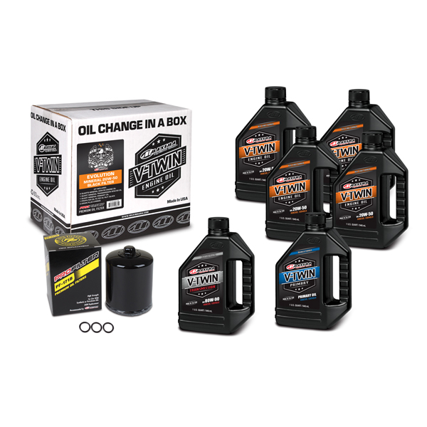 20W-50 V-Twin Evolution 1984 -1999 Black Filter Full Change Kit Mineral