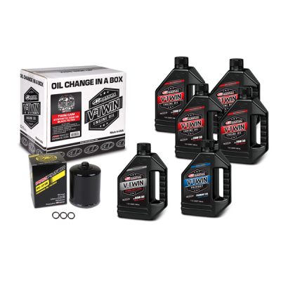 20W-50 V-Twin Twin Cam 1999 - Current Black Filter Full Change Kit Synthetic